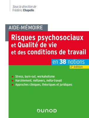 cover image of Aide-mémoire--Risques psychosociaux et qualité de vie au travail--2e éd.